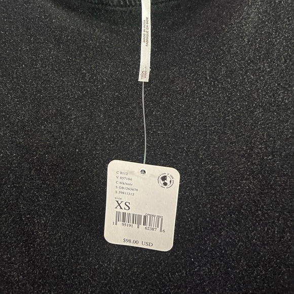 Never been worn! With tags. Black Free People lace long sleeve t-shirt. - Picture 3 of 3